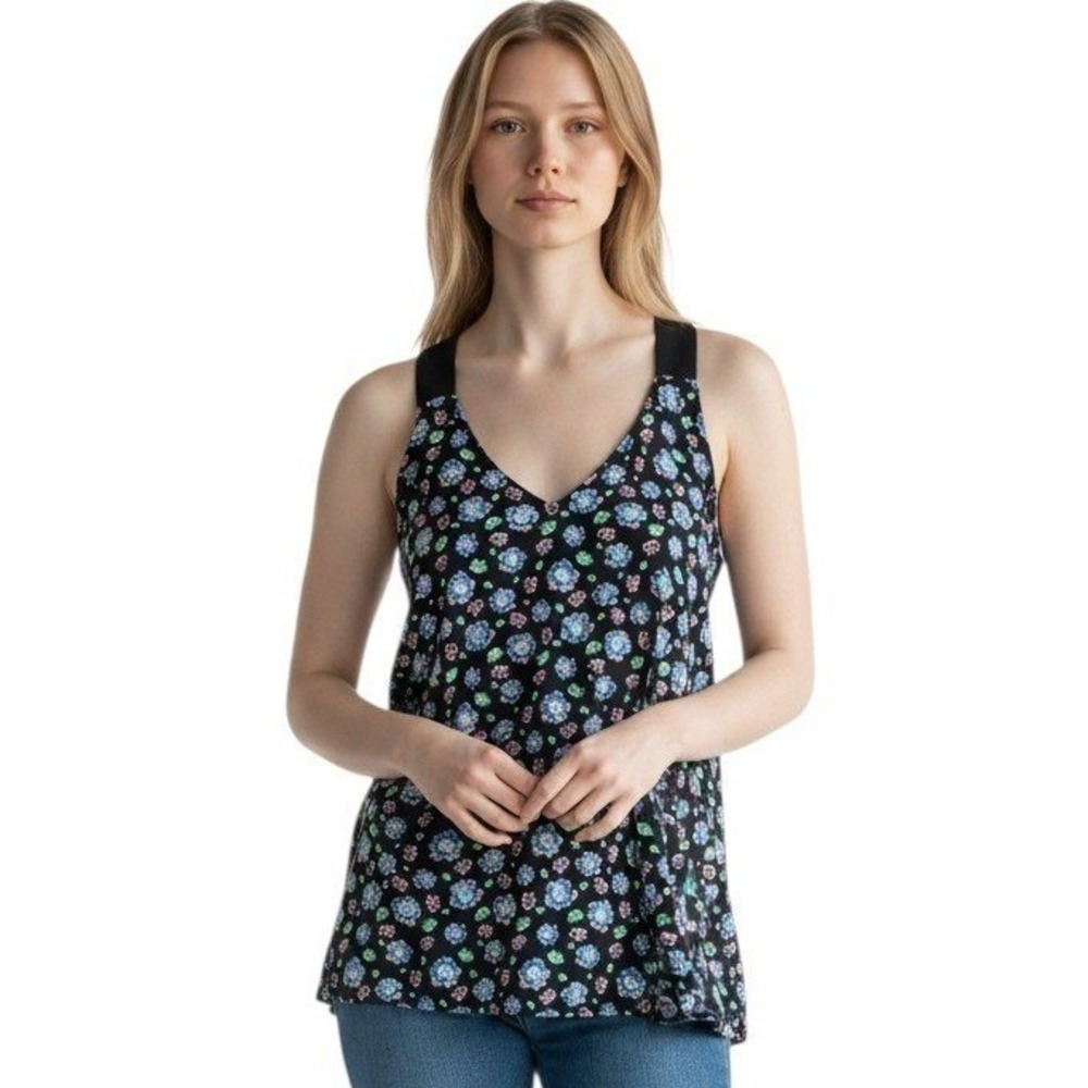 Banana Republic Kristi floral racerback tank top Medium
